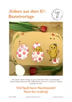 Vorschau - Arbeitsblätter - Küken - Bastelidee zu Ostern (Englisch in der Grundschule) - Deckblatt