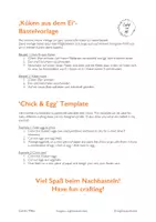 Vorschau - Arbeitsblätter - Küken - Bastelidee zu Ostern (Englisch in der Grundschule) - Seite 1