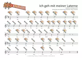 Vorschau - Audio-Dateien - Lied für die Ukulele: Ich geh mit meiner Laterne - Seite 1