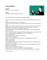 Aperçu - Texte - Let's go shopping English Reading: Anglais/ Texte - Page de couverture