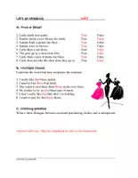 Aperçu - Texte - Let's go shopping English Reading: Anglais/ Texte - Page 2