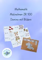Vorschau - Spiele - Domino Malrechnungen zu Bildern finden - Deckblatt