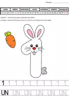 Aperçu - Apprentissages en autonomie - Mon cahier d'écriture des chiffres de Pâques' - Page 1