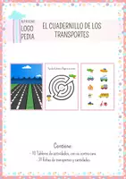 Vista previa - Hojas de trabajo - Cuadernillo de los Transportes - Portada