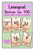 Vorschau - Arbeitsblätter - Materialpaket : Verdoppeln und halbieren bis 100 - Seite 1