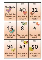 Vorschau - Arbeitsblätter - Materialpaket : Verdoppeln und halbieren bis 100 - Seite 2