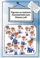 Vorschau - Experimente - Clipart zum Forscherheft Luft Professor Lumpi - Deckblatt