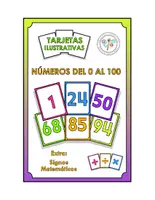Vista previa - Tarjetas / Manipulativos - TARJETAS ILUSTRATIVAS NUMEROS 1 A 100 NEON SIGNOS - Portada