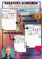 Vorschau - Arbeitsblätter - Halloween - Kreatives Schreiben - Deckblatt