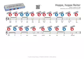 Vorschau - Audio-Dateien - Lied für die Mundharmonika SPEEDY: Hoppe, hoppe Reiter - Seite 1