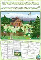 Aperçu - Feuilles d'exercices - Histoire de la piste de lecture niveau 2/3 allemand "Gartenarbeit mit Hindernissen" - Page de couverture