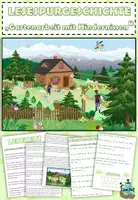 Aperçu - Feuilles d'exercices - Histoire de la piste de lecture niveau 1-3 allemand "Gartenarbeit mit Hindernissen" - Page de couverture