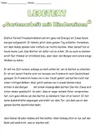 Aperçu - Texte - Texte de lecture niveau 4 allemand "Gartenarbeit mit Hindernissen" - Page de couverture