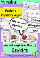 Vorschau - Arbeitsblätter - Gewichte (Wie viel wiegt eigentlich...) - Deckblatt