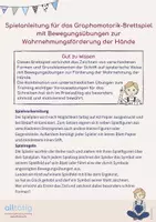Vorschau - Spiele - Graphomotorik Brettspiel mit Bewegungsübungen: Wahrnehmung - Seite 2