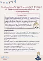 Vorschau - Spiele - Graphomotorik Brettspiel mit Bewegungsübungen: Körperspannung - Seite 2