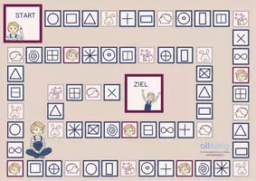 Vorschau - Spiele - Graphomotorik Brettspiel mit Fingerbewegungen - Seite 1