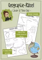 Vorschau - Arbeitsblätter - Geographie Rätsel - Flüsse & Länder - Deckblatt