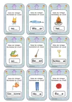 Vorschau - Spiele - Wörter mit s/ss/ß - Verlängerung, Silbenstrategie, Ableitung - magischer Zauberhut (Wendekarten) - Seite 1