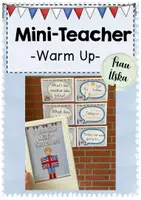Vorschau - Bildkarten - #edukisummer Mini-teacher Warm-Up Ritual - Einstiegsritual für den Englischunterricht - Deckblatt