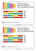 Vista previa - Juegos / Gamificación - Musica 🎶 Brother John for Boomwhackers with Worksheet • Martinillo - página 2