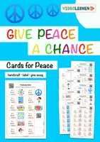 Vista previa - Manualidades / Dibujos para colorear - 🕊 Create Cards for Peace • label them • give them away • Give Peace A Chance with QR to participate - Portada