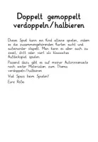 Vorschau - Spiele - Doppelt gemoppelt : verdoppeln und halbieren bis 20 - Seite 1