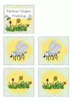 Vorschau - Fördermaterial/Inklusion - Partner finden Frühling Vorschule/Klasse 1/DaZ - DaF - Seite 1
