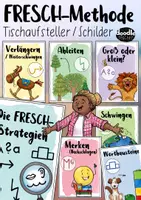 Vorschau - Stationenlernen - FRESCH-Methode - Tischaufsteller / Schilder - Deckblatt