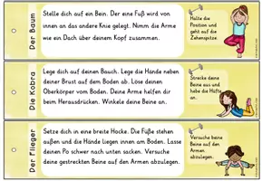 Vorschau - Stationenlernen - Yoga Bildkarten | Sportunterricht Grundschule - Seite 3