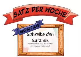Vorschau - Arbeitsblätter - Satz der Woche Tafelmaterial mit Arbeitsblättern Klasse 1-4 - Seite 2