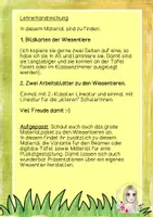 Vorschau - Arbeitsblätter - Tiere auf der Wiese Bildkarten und Arbeitsblätter - Seite 1