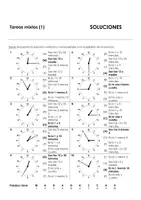 Aperçu - Feuilles d'exercices - L'heure pour les cours d'espagnol (Kit pédagogique) - Page 1