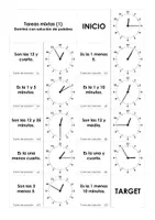 Aperçu - Jeux - L'heure (dominos) pour les cours d'espagnol - Page de couverture