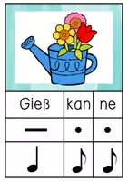Vorschau - Unterrichtsreihen - Rhythmus Grundschule – Rhythmusbausteine „Im Garten“ (Tafelmaterial, Bildkarten & Musik Klasse 1–4) - Seite 1