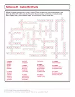 Vorschau - Arbeitsblätter - 2 Halloween Word Puzzles - gruselig schauriger Wortschatz für den Englischunterricht - Seite 2