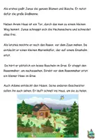 Aperçu - Texte - Texte de lecture niveau 2/3 allemand "Gartenarbeit mit Hindernissen" - Page 1