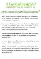 Aperçu - Texte - Texte de lecture niveau 3/4 allemand "Gartenarbeit mit Hindernissen" - Page de couverture