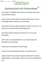Aperçu - Texte - Texte de lecture niveau 2-4 allemand "Gartenarbeit mit Hindernissen" - Page 3