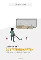 Vorschau - Stationenlernen - Unihockey: 20 Stationskarten & Challenge für den Sportunterricht - Deckblatt