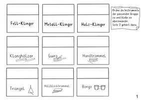 Vorschau - Arbeitsblätter - Orff-Instrumente Lapbook, Orff - Instrumente, Musik Lapbook - Seite 3