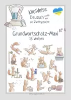 Vorschau - Fördermaterial/Inklusion - Grundwortschatz-Maxi Nummer 4. Für DAZ / DaF / Ukraine - Deckblatt