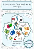 Vorschau - Spiele - Schnapp mich | Finde den Zwilling | Wörter mit Ch ch | Kartenspiel - Deckblatt