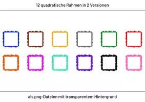 Vorschau - selbst erstellte Cliparts/Grafiken - Rahmen - Set 1 | FREEBIE - Seite 3