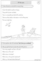 Vorschau - Arbeitsblätter - Information gap activity - At the sea - Seite 1