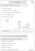 Vorschau - Arbeitsblätter - Information gap activity - At the sea - Seite 2