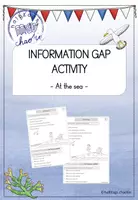 Vorschau - Arbeitsblätter - Information gap activity - At the sea - Deckblatt