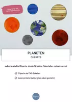 Vorschau - selbst erstellte Cliparts/Grafiken - Planeten - Cliparts - Deckblatt