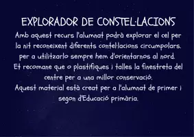 Vista previa - Unidades / Secuencias / Situaciones de Aprendizaje - EXPLORADOR DE CONSTEL·LACIONS - Portada