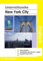 Vorschau - Unterrichtsreihen - New York City Video und Arbeitsmaterial - Deckblatt